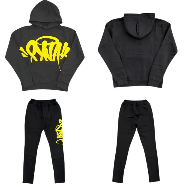 syna world logo team black safety yellow tracksuit 2 syna world logo team black safety yellow tracksuit1